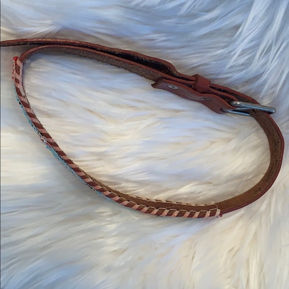 CHILDS  SOUTHWEST STYLE BEADED & LEATHER 20 in - Picture 4 of 9